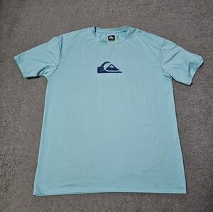 Quiksilver Mens Solid Streak Short Sleeve Rashgaurd large UPF 50+